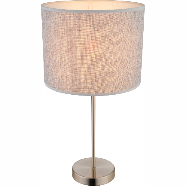 Stolové svietidlo Paco 15185T1 (klasické) (nikel + sivá)