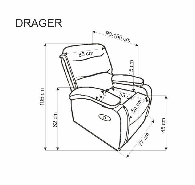 Kreslo Drago (béžová)