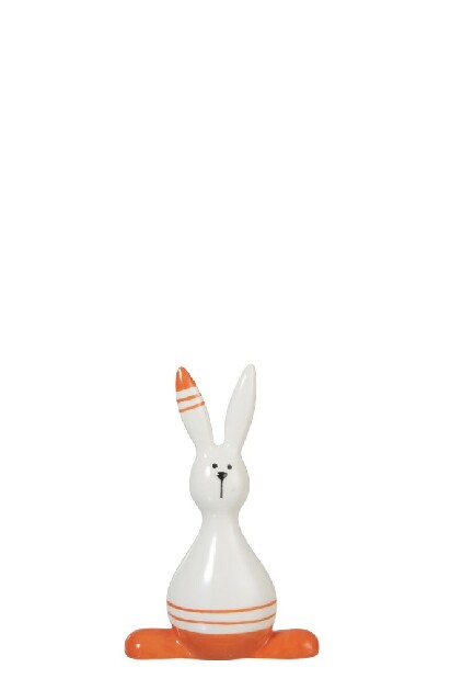 Dekorácia do domácnosti Jolipa Happy Tangerine (biela + oranžová) 20x7x13cm 