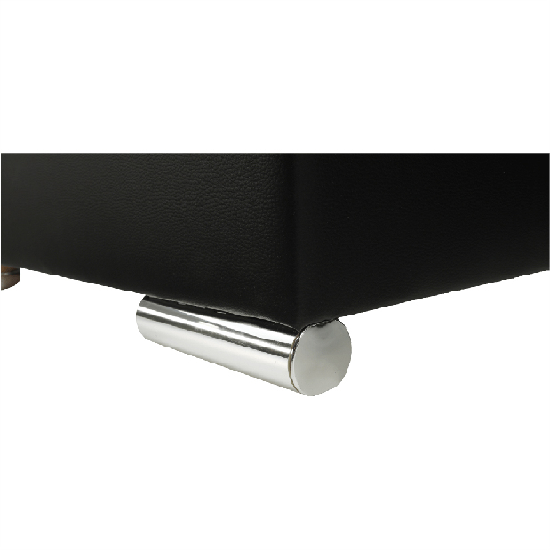 Rohová sedačka Emma malá (čierna + sivá) (L)