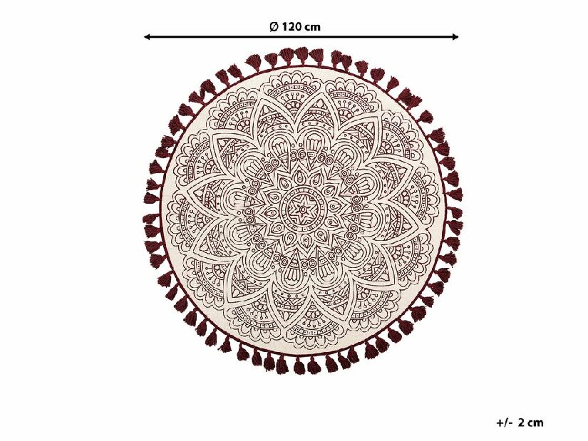 Koberec 120 cm Astral (biela)