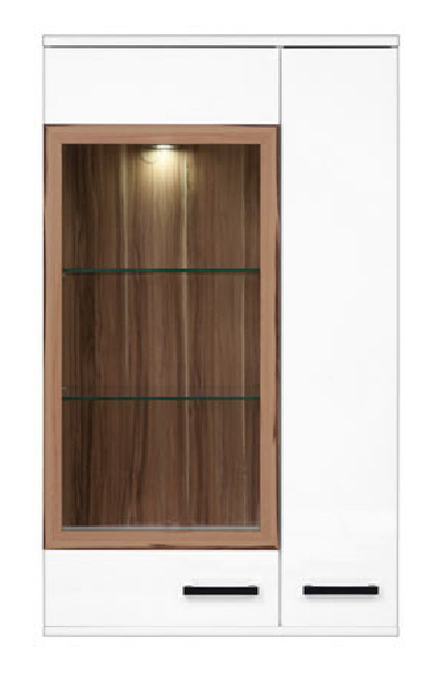 Vitrína na stenu BRW Dolomit SFW1W1D/13/8