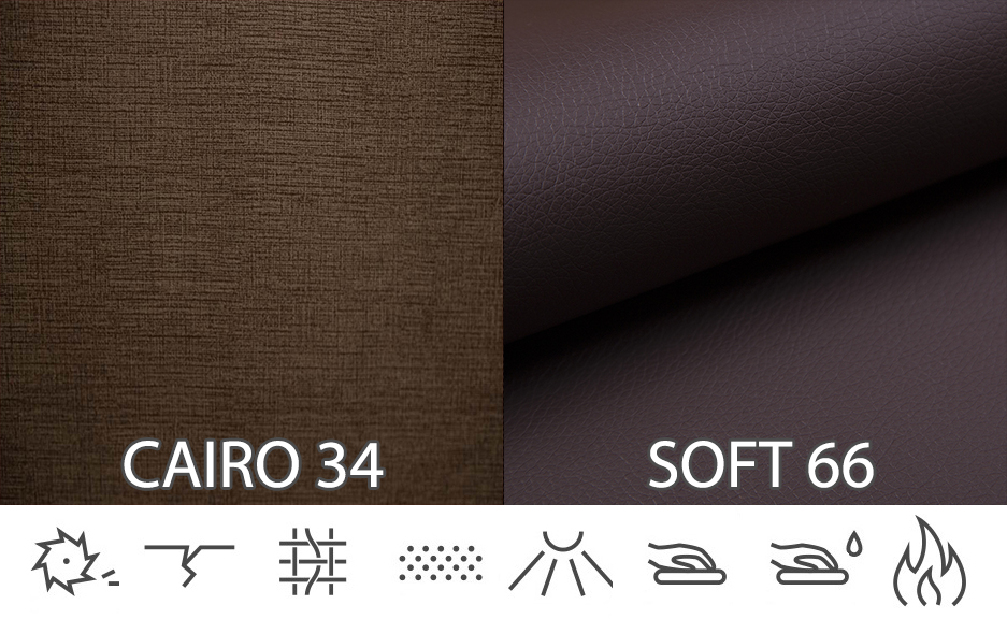 Rohová sedačka Madlyn (hnedá + tmavohnedá) (P)