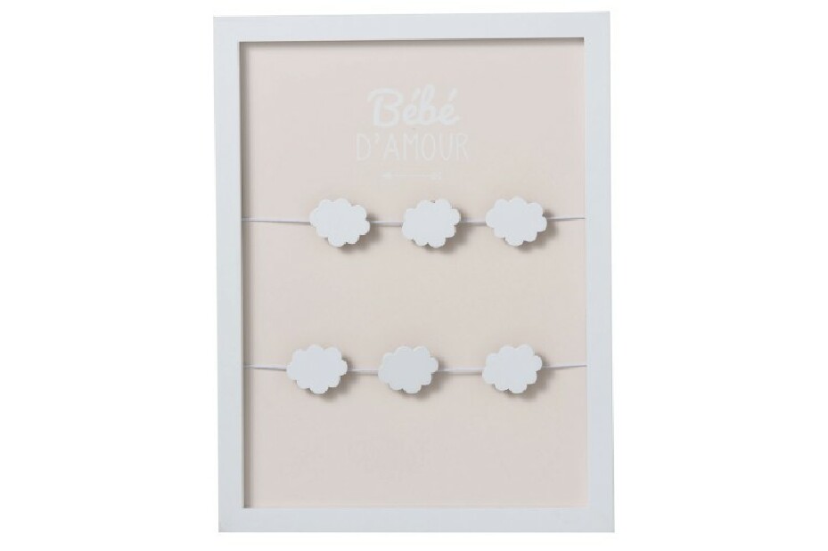 Fotorám Jolipa (biela + ružová) 2x42x32cm 