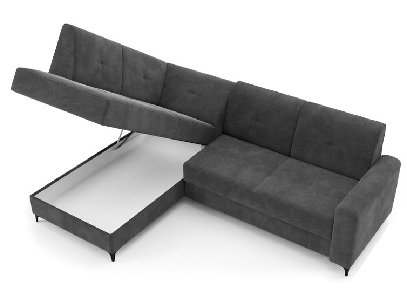 Rohová sedačka Scandal (tmavosivá) (L)