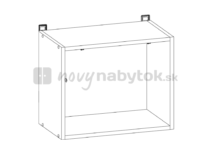 Horná kuchynská skrinka BRW Nika NKG-60/72-L(-P)