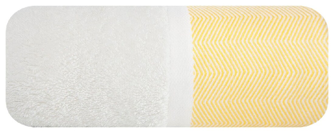 Uterák 140x70 cm Zigzag 03 (biela + žltá) (3 ks)