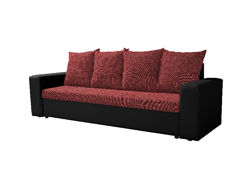 Pohovka trojsedačka Monarda (červená + čierna) 