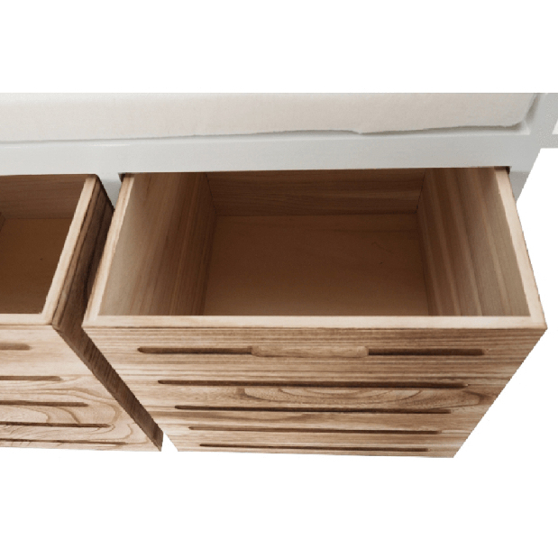 Lavica Tordo (biela + medová)