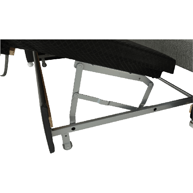 Rohová sedačka Emma malá (čierna + sivá) (L)