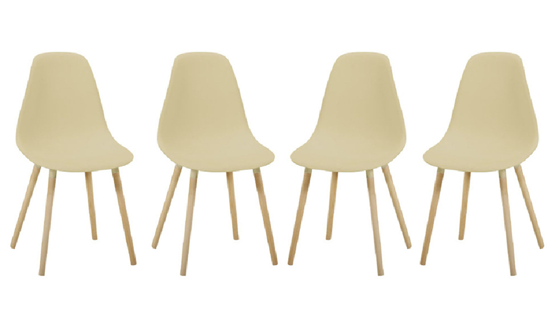 Set 4 ks. Jedálenských stoličiek Kaliope (cappuccino) *výpredaj