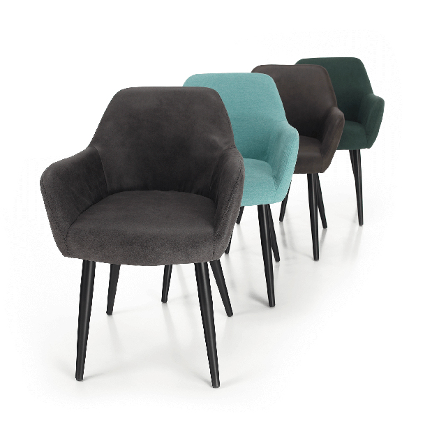 Dizajnové kreslo Larnea (hnedá)