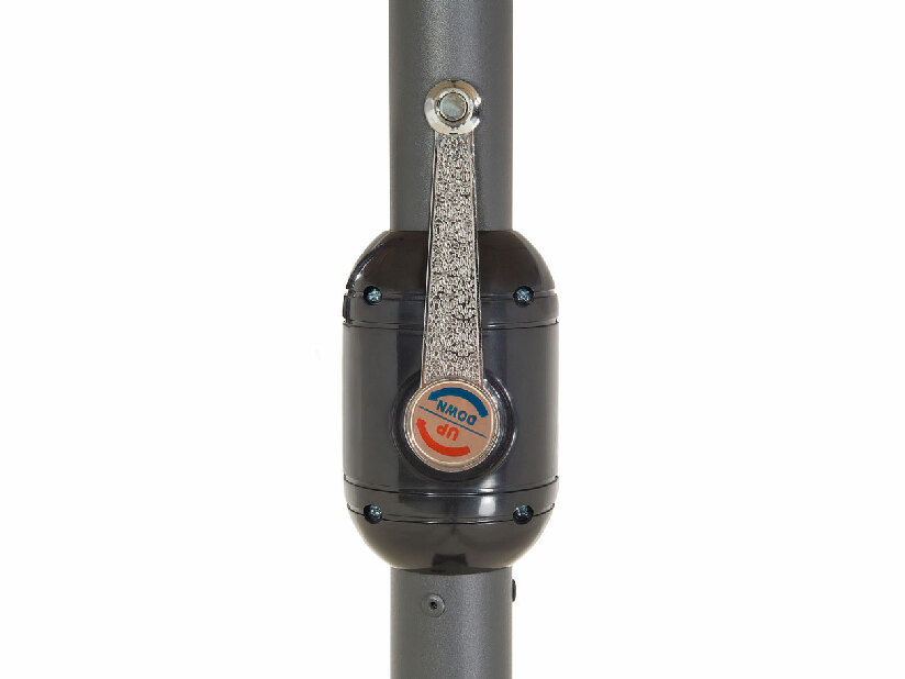 Záhradný slnečník 270 cm SILVANIA (polyester) (tmavosivá)