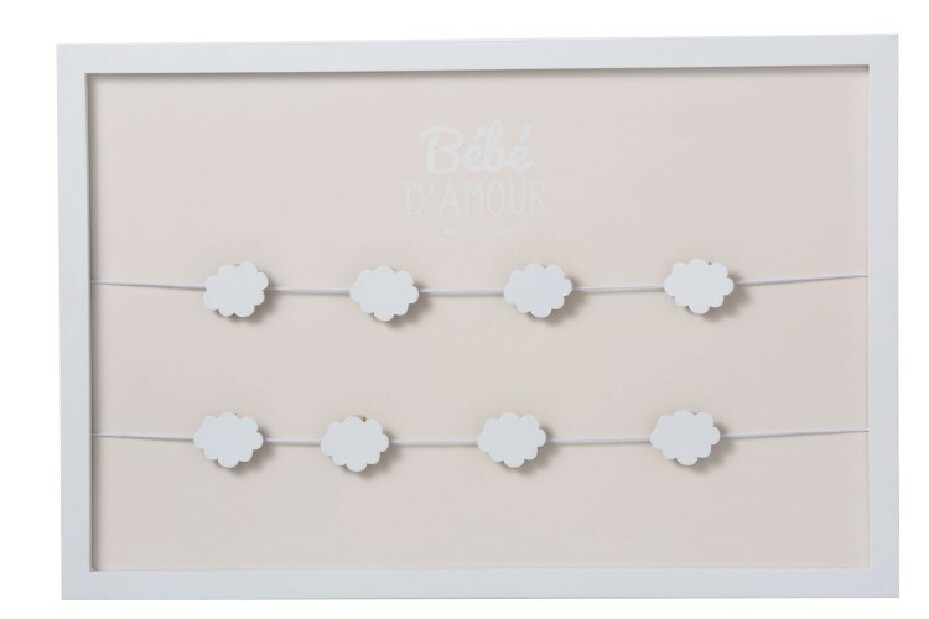 Fotorám Jolipa (biela + ružová) 2x40x60cm 