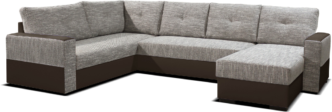 Rohová sedačka U Arenna LB+2+L (P) (s taburetkou)