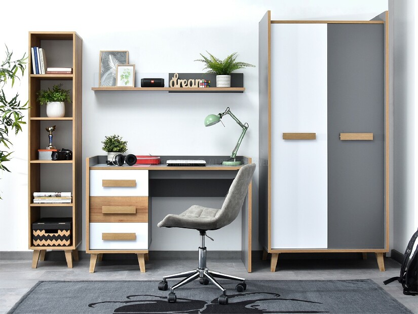 Šatníková skriňa Sobrepuso S01 (biela)