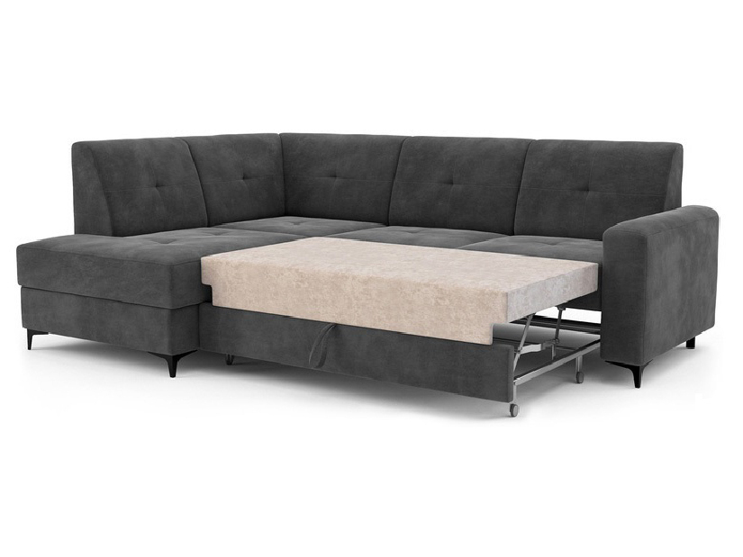 Rohová sedačka Scandal (tmavosivá) (L)