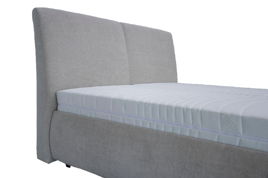 Manželská posteľ 180 cm Blanár Valeria (matná sivá) (s roštom)
