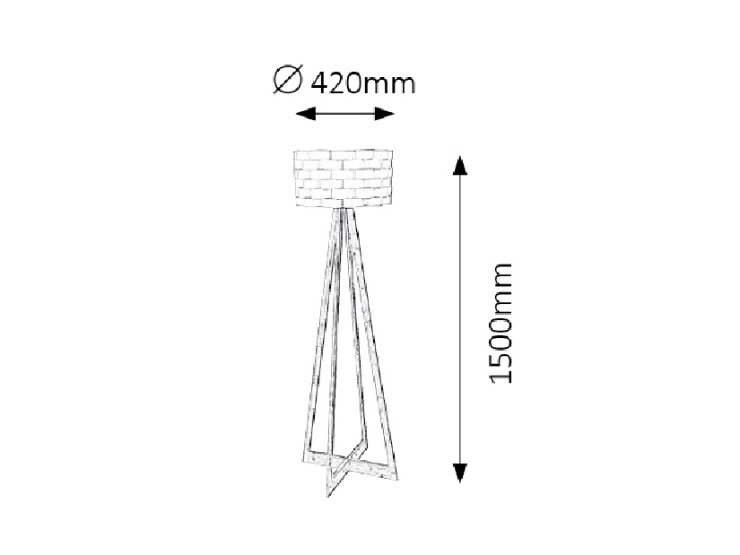 Stojanová lampa Andy 4181 (biela)