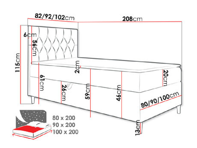 Kontinentálna posteľ Junior Gerdise 1 (biela + horčicová) *bazár