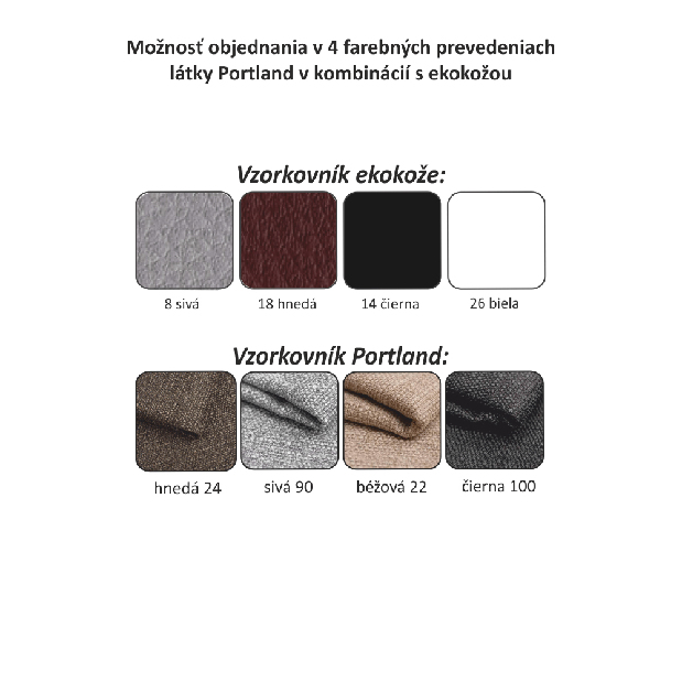 Rohová sedačka Emma malá (čierna + sivá) (L)