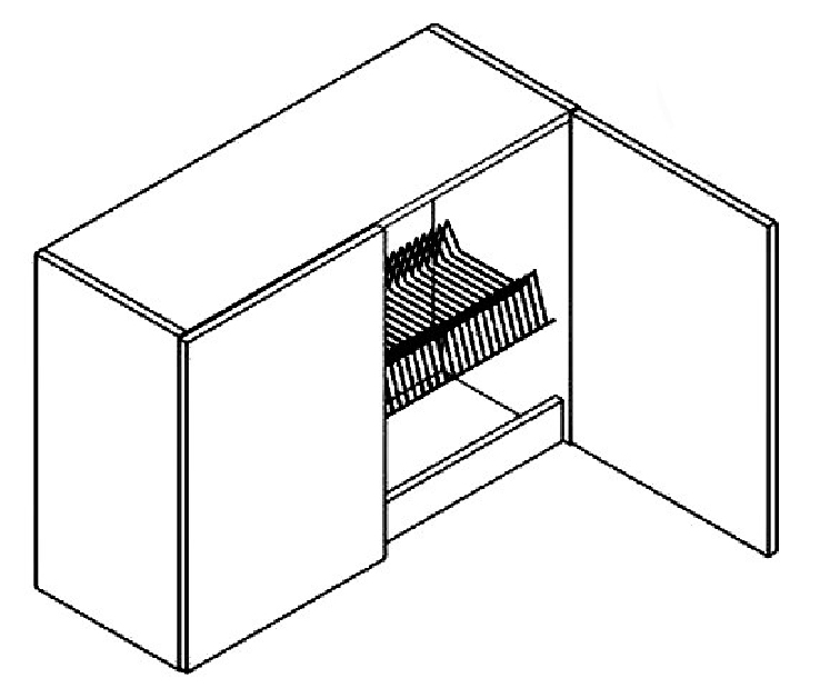 Horná kuchynská skrinka Moreno W80 s odkvapávačom