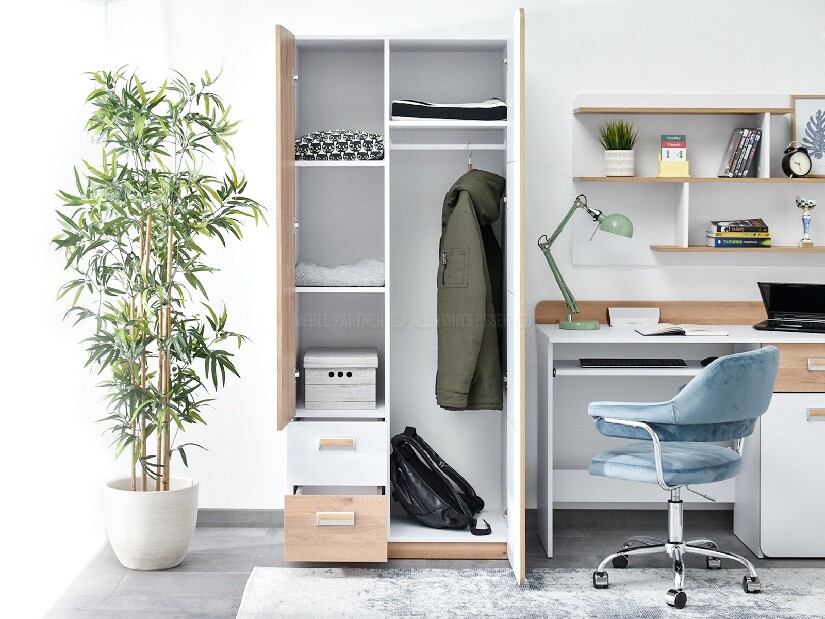 Šatníková skriňa Congresual C01 (biela)