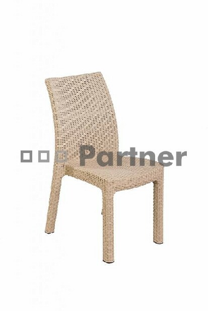 Záhradná stolička Puket piesková (Umelý ratan)