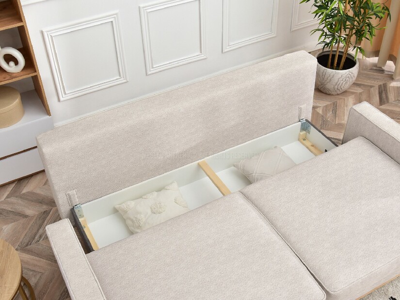 Pohovka dvojsedačka Cogio (popolavá + buk)