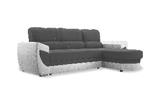 Rohová sedačka Trento (sivá + svetlosivá) (P)