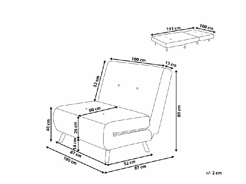 Pohovka Forssa (modrá)