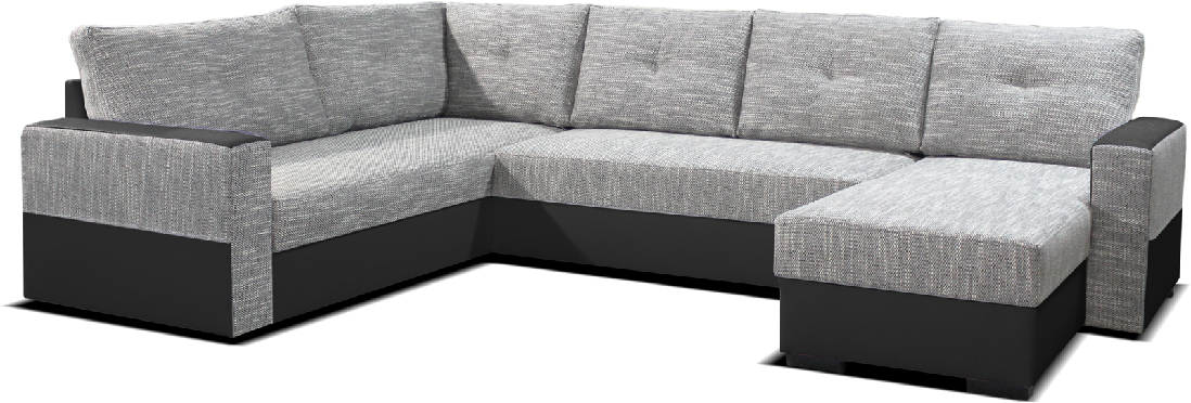 Rohová sedačka U Arenna LB+2+L (P) (s taburetkou)