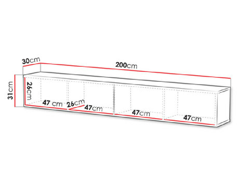 TV skrinka/stolík Bamali 200 *bazár