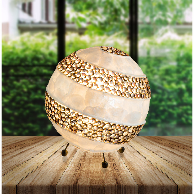 Stolové svietidlo Bali 25816 (moderné/dizajnové) (krémová)