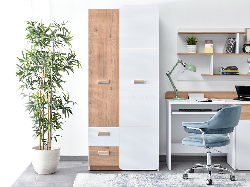 Šatníková skriňa Congresual C01 (biela)