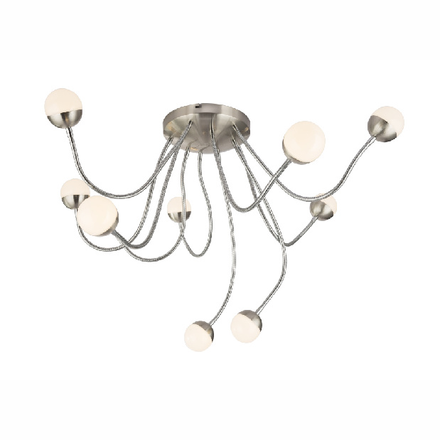 Stropné/nástenné svietidlo LED Roslin 24134-10D (nikel + opál)