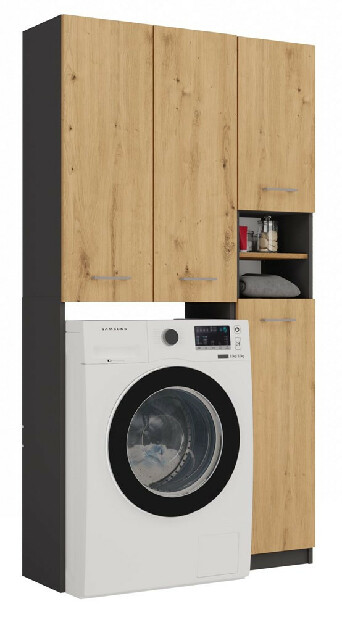 Kúpeľňová zostava Molinos 2 (antracit + dub artisan)