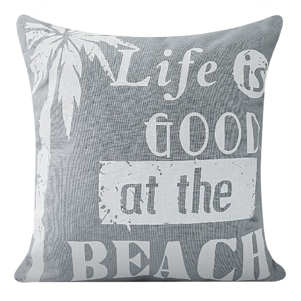 Ozdobný vankúš 45X45 cm Maris1 (strieborná) (1 ks)