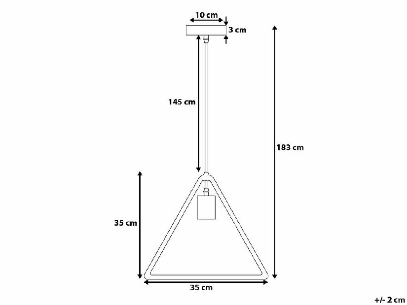 Závesná lampa Jurta (svetlosivá)