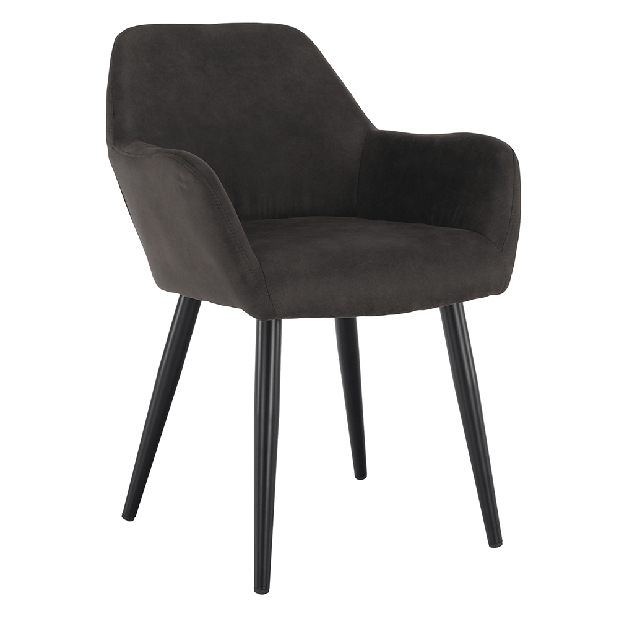 Dizajnové kreslo Larnea (hnedá)