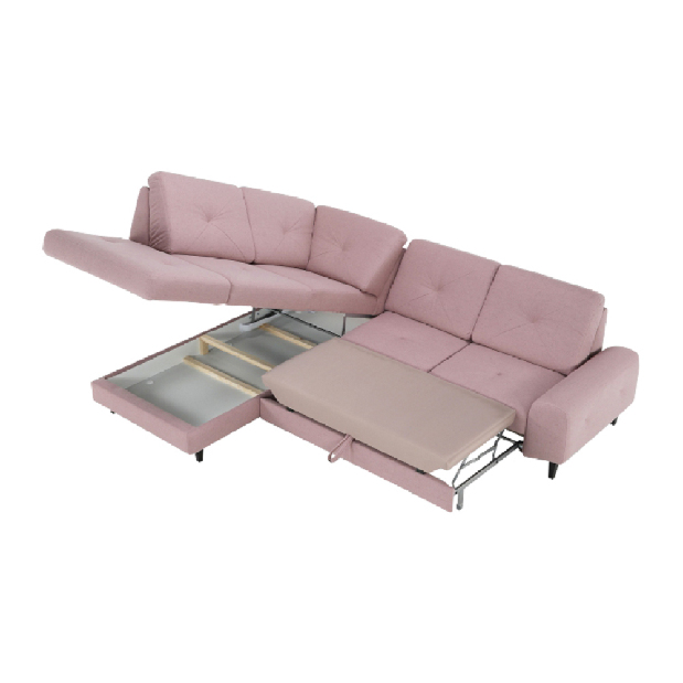 Rohová sedačka Prada (púdrová) (L)