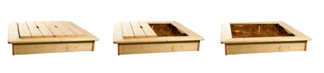 Záhradné pieskovisko s poklopom