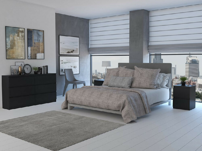 Komoda Musecalo 6 140 (čierna)