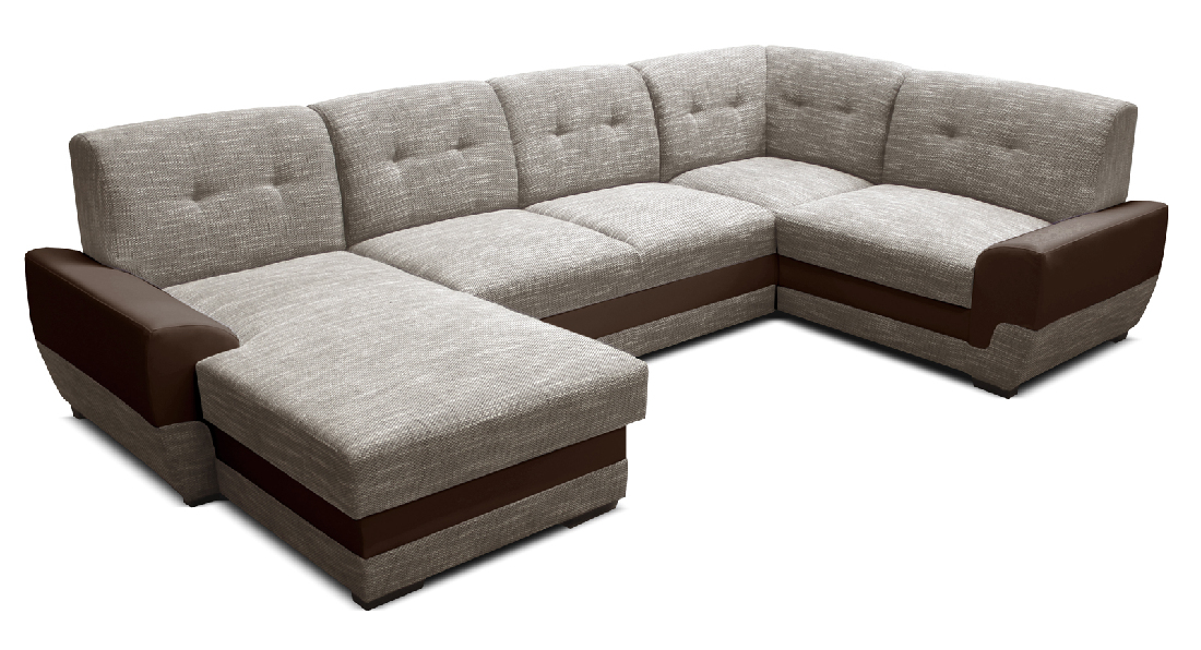 Rohová sedačka U Simona L+2+A+1 (Berlin 03 + Bronco 4466) (L)